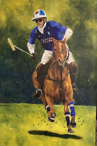 Polo Player di John Patrick, Pittura in vendita su Singulart