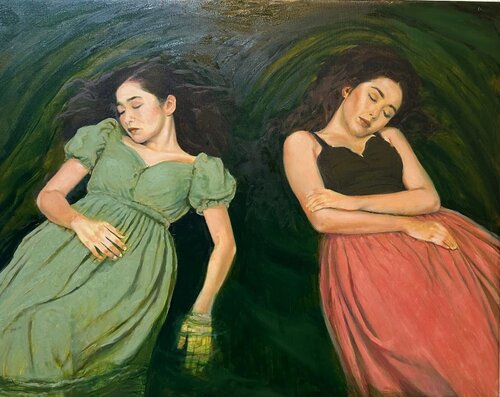 Dreaming of Ophelia van Bob Moskowitz, Schilderij te koop op Singulart