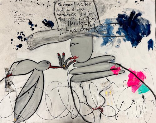 Ode to A Nightgale di Deirdre Imus, Pittura in vendita su Singulart