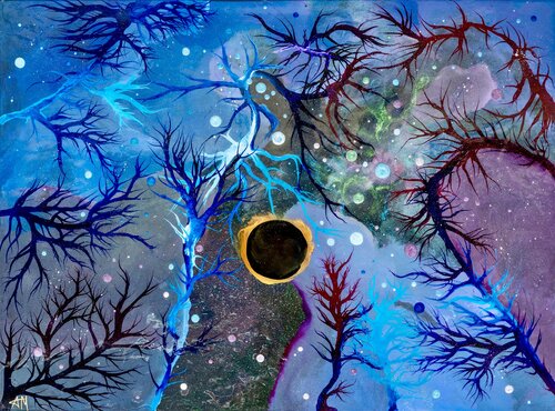 Celestial Web par Alexander Michael, Peinture en vente sur Singulart