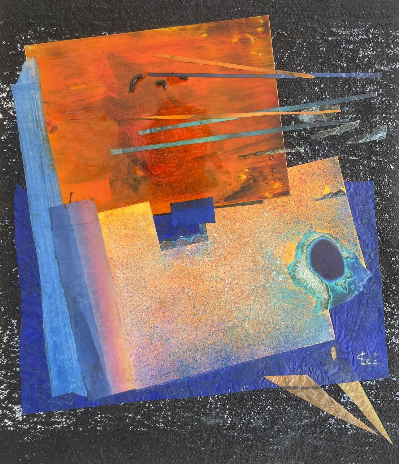Between txo worlds Christiane Lea Peinture originale à vendre