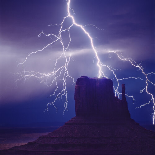 Lightning, Monument Valley 1990 by Hans Strand, Photography for Sale on Singulart