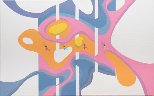 Jaywalk par Alan Durst, Peinture en vente sur Singulart