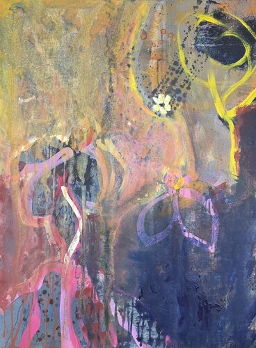 It`s raining flowers by Siri Wego, Painting for Sale on Singulart