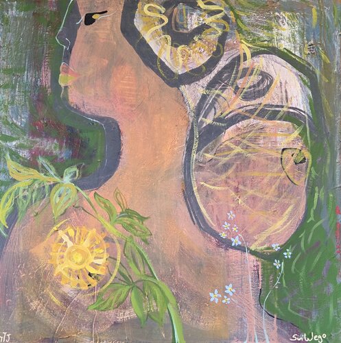 Forget-me-not di Siri Wego, Pittura in vendita su Singulart