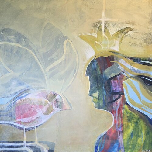 Mother Earth par Siri Wego, Peinture en vente sur Singulart