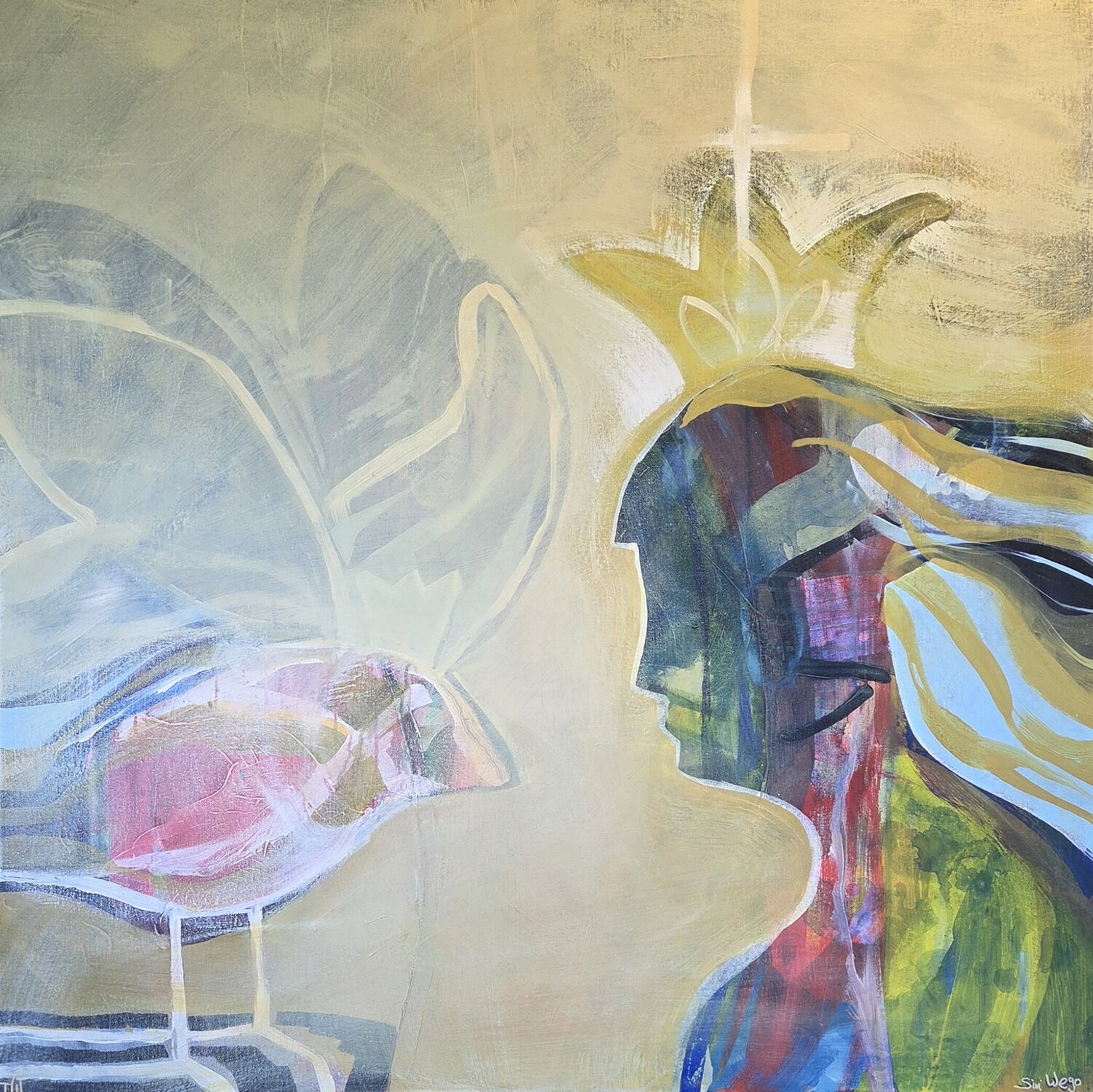 Mother Earth Siri Wego Peinture originale à vendre