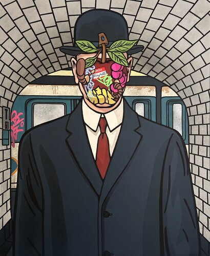 Le fils du métro di Romain Dorez, Pittura in vendita su Singulart