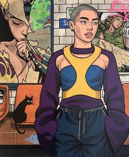 La parisienne di Romain Dorez, Pittura in vendita su Singulart