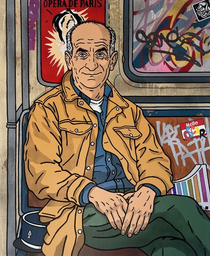 Louis de Funès di Romain Dorez, Pittura in vendita su Singulart