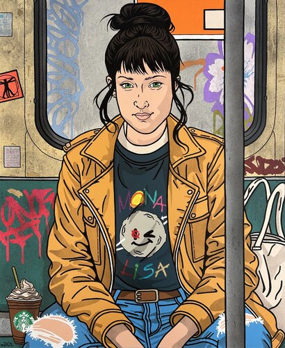 Mona di Romain Dorez, Pittura in vendita su Singulart