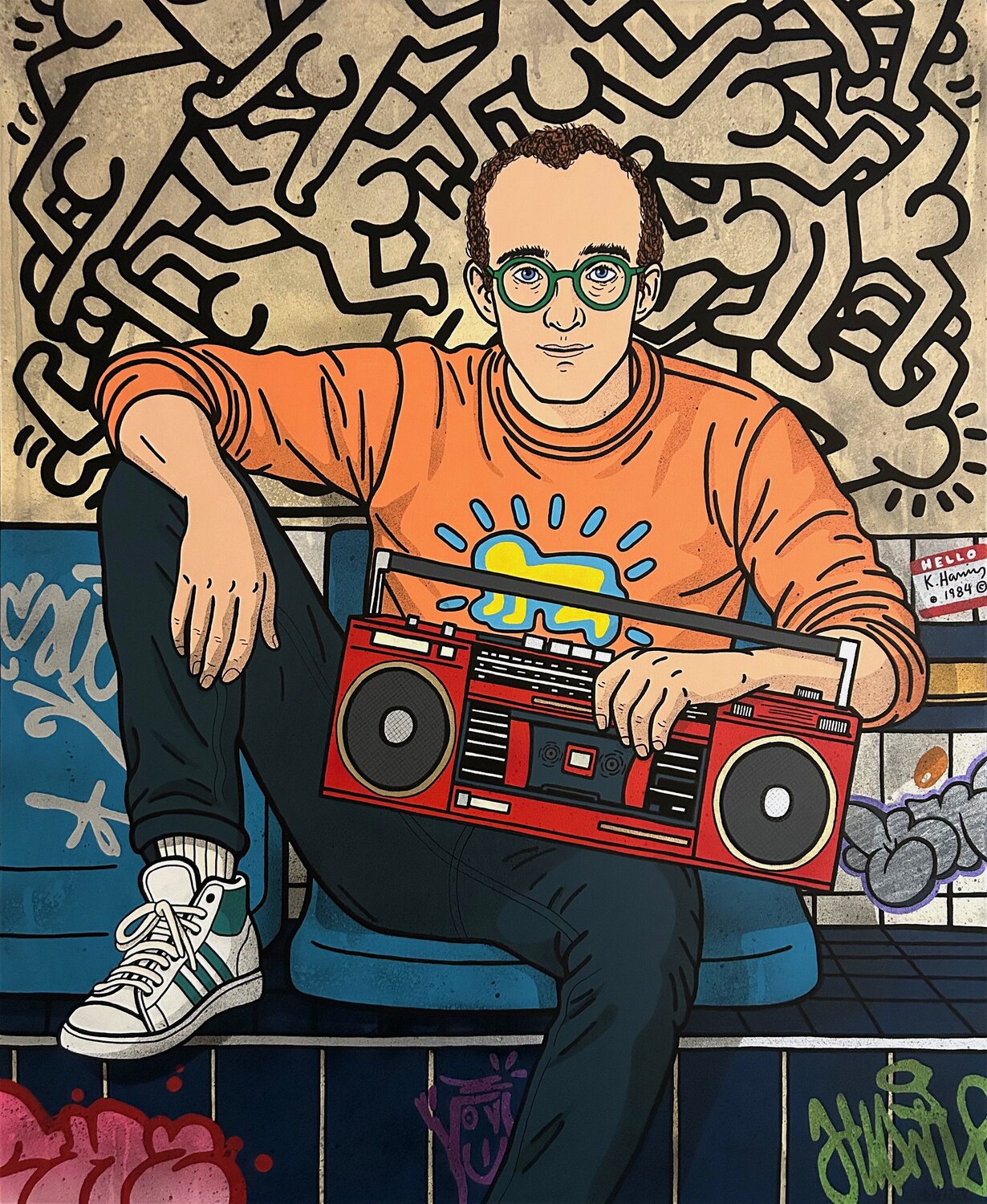 Keith Haring, metro de Paris, 1984 Romain Dorez