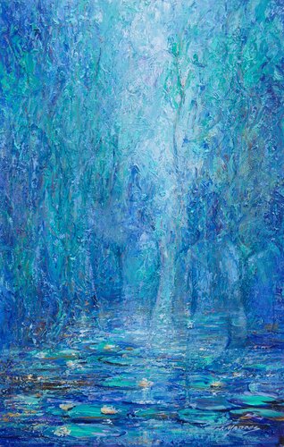 Moonlight par Jorge A. Yances, Peinture en vente sur Singulart