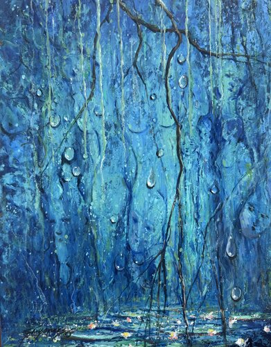 Luminous Descent par Jorge A. Yances, Peinture en vente sur Singulart