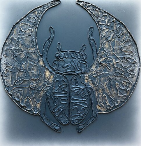 Golden Egyptian scarab by Nerida Richardson, Other Media for Sale on Singulart