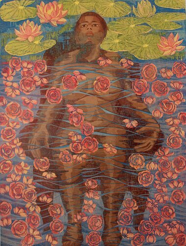 Drowning or breath ? von RAJASHREE NAYAK, Druck kaufen auf Singulart