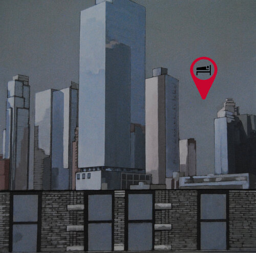 Manhattan sleep de José Juan Gimeno Navarro, Pintura a la venta en Singulart