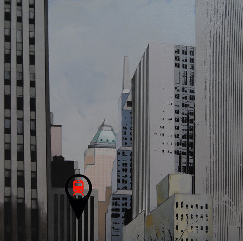 Entre avenidas van José Juan Gimeno Navarro, Schilderij te koop op Singulart