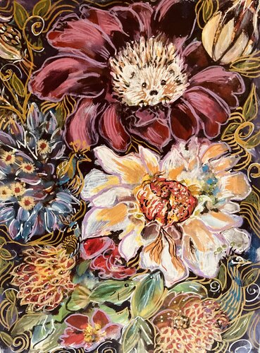 Nocturne in Bloom de Susan Perpich, Pintura a la venta en Singulart