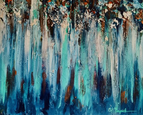 Where Light Breaks Through the Forest par Susan Perpich, Peinture en vente sur Singulart