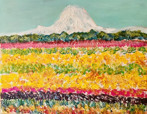 Yellow Terraine par Susan Perpich, Peinture en vente sur Singulart