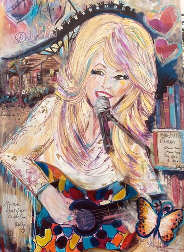 Many Colors of Dolly par Susan Perpich, Peinture en vente sur Singulart