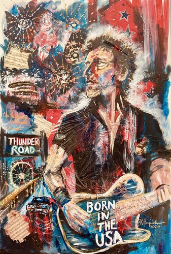 Born in the U.S.A. par Susan Perpich, Peinture en vente sur Singulart