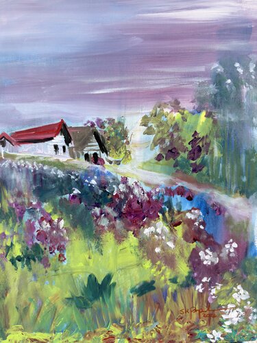 Along the Garden Path von Susan Perpich, Malerei kaufen auf Singulart