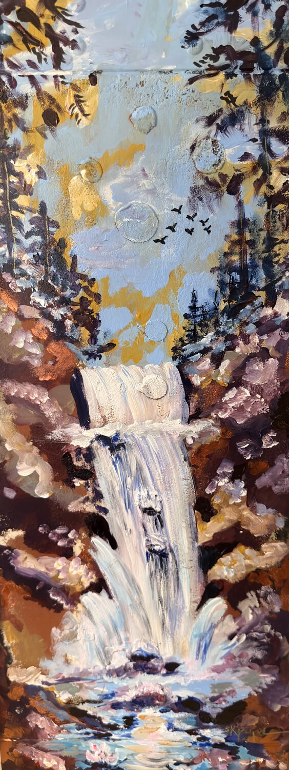 Moonwater Falls Susan Perpich Pintura original en venta