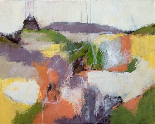 A Walk Through the Fields  di Kari Feuer, Pittura in vendita su Singulart