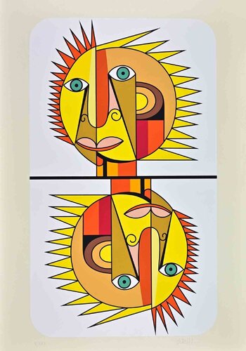 Sun - Two of Coins van Sergio Ruffolo, Afdruk te koop op Singulart