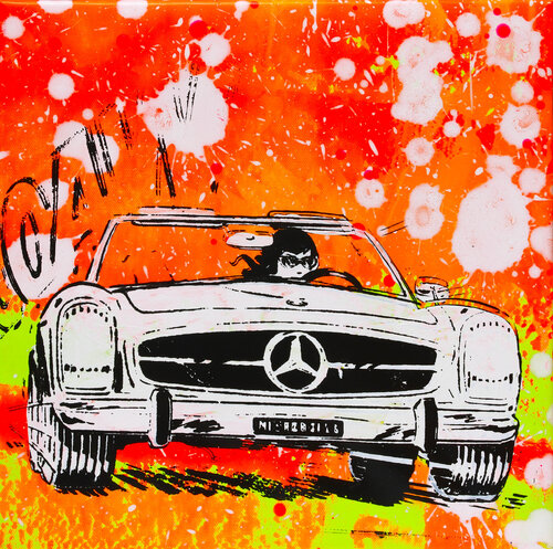 Mercedes SL 01 van Carsten Breuer, Schilderij te koop op Singulart