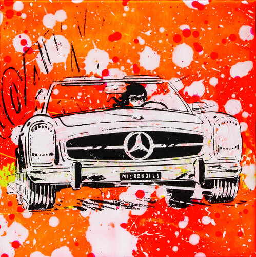 Mercedes SL 02 van Carsten Breuer, Schilderij te koop op Singulart