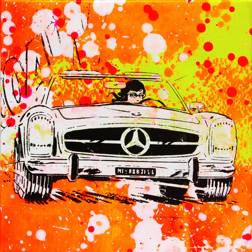 Mercedes SL 03 van Carsten Breuer, Schilderij te koop op Singulart