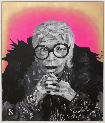 Iris Apfel van Carsten Breuer, Schilderij te koop op Singulart