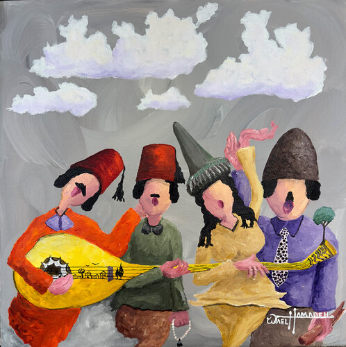 The yellow OUD di Wael Hamadeh, Pittura in vendita su Singulart