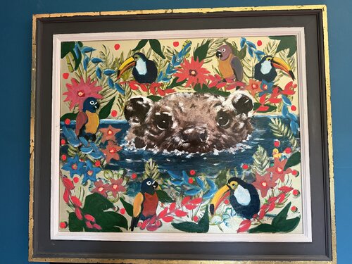 Tropical otter by Lucinda Roper, 회화 for Sale on Singulart