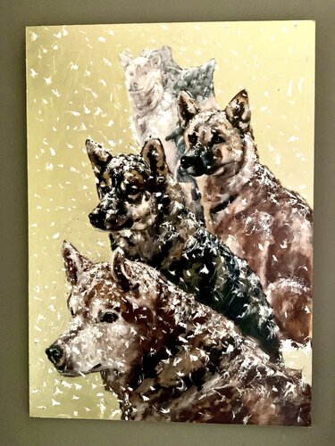 Artic companions by Lucinda Roper, 회화 for Sale on Singulart