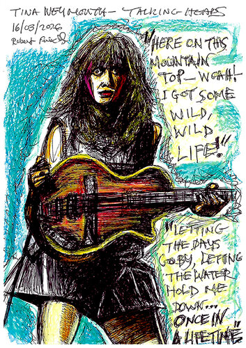 TINA WEYMOUTH - TALKING HEADS von Robert Fairclough, Zeichnungen kaufen auf Singulart