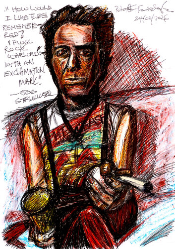 JOE STRUMMER van Robert Fairclough, Tekening te koop op Singulart