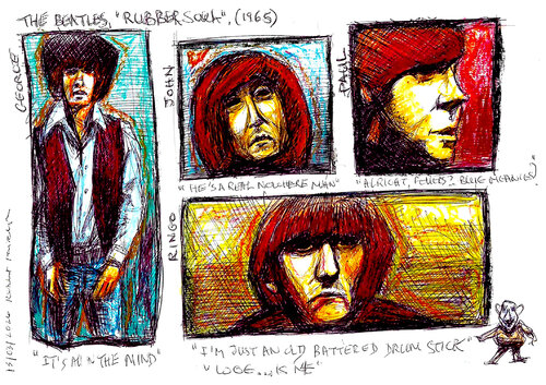THE BEATLES - 'RUBBER SOUL' (1965) von Robert Fairclough, Zeichnungen kaufen auf Singulart