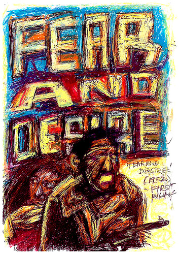 STANLEY KUBRICK - 'FEAR AND DESIRE' (1952) di Robert Fairclough, Disegno in vendita su Singulart