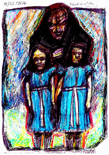 STANLEY KUBRICK - 'THE SHINING' (1980) by Robert Fairclough, 소묘 for Sale on Singulart