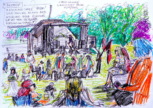LOWESTOFT PRIDE 2025 - 1 by Robert Fairclough, 소묘 for Sale on Singulart