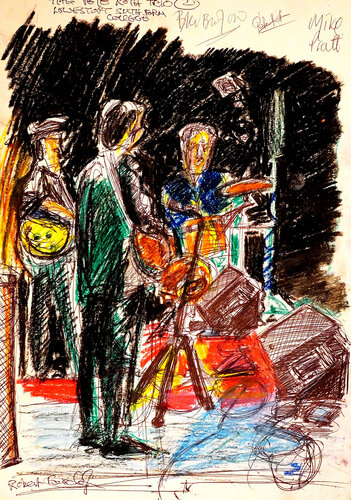 THE PETE ROTH TRIO van Robert Fairclough, Tekening te koop op Singulart