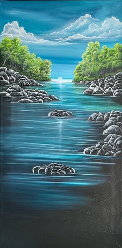 Stillness of Heart by Nanett Niby, Painting for Sale on Singulart