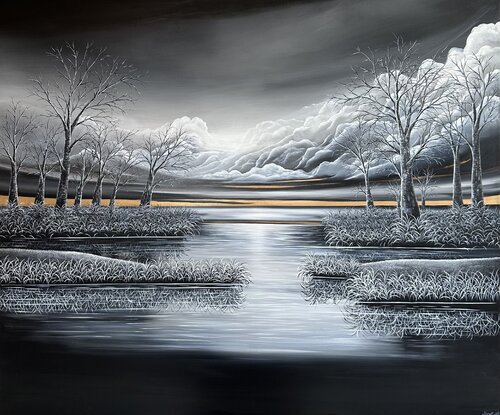 Golden Shadow by Nanett Niby, Painting for Sale on Singulart