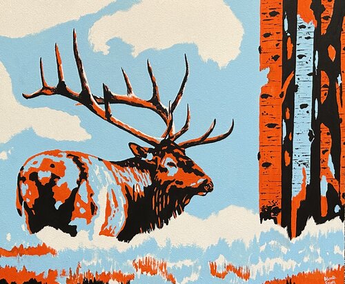 Bill the Buck von Alan Small, Malerei kaufen auf Singulart