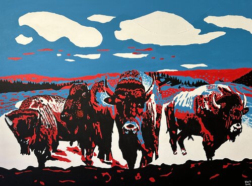 Wild Spirits van Alan Small, Schilderij te koop op Singulart