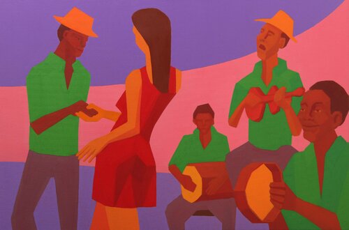 Roda de Samba von Eduardo Sampaio, Malerei kaufen auf Singulart